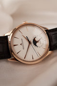 Charger l'image dans la visionneuse de la galerie, Jaeger-LeCoultre Master Ultra Thin Q1362510 Box + og. Papiere Moon Rose 99% New
