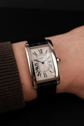 Cargar la imagen en la vista de la galería, Cartier Tank Américaine XL 1736 18k White Gold, Serviced
