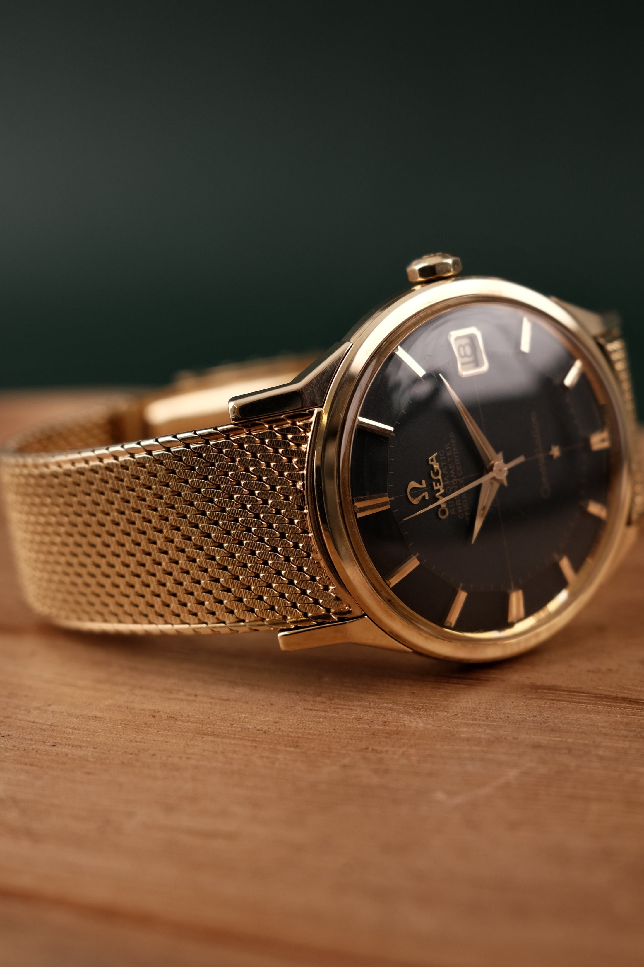 Omega Constellation 168005 Rare Black Pie Pan Dial