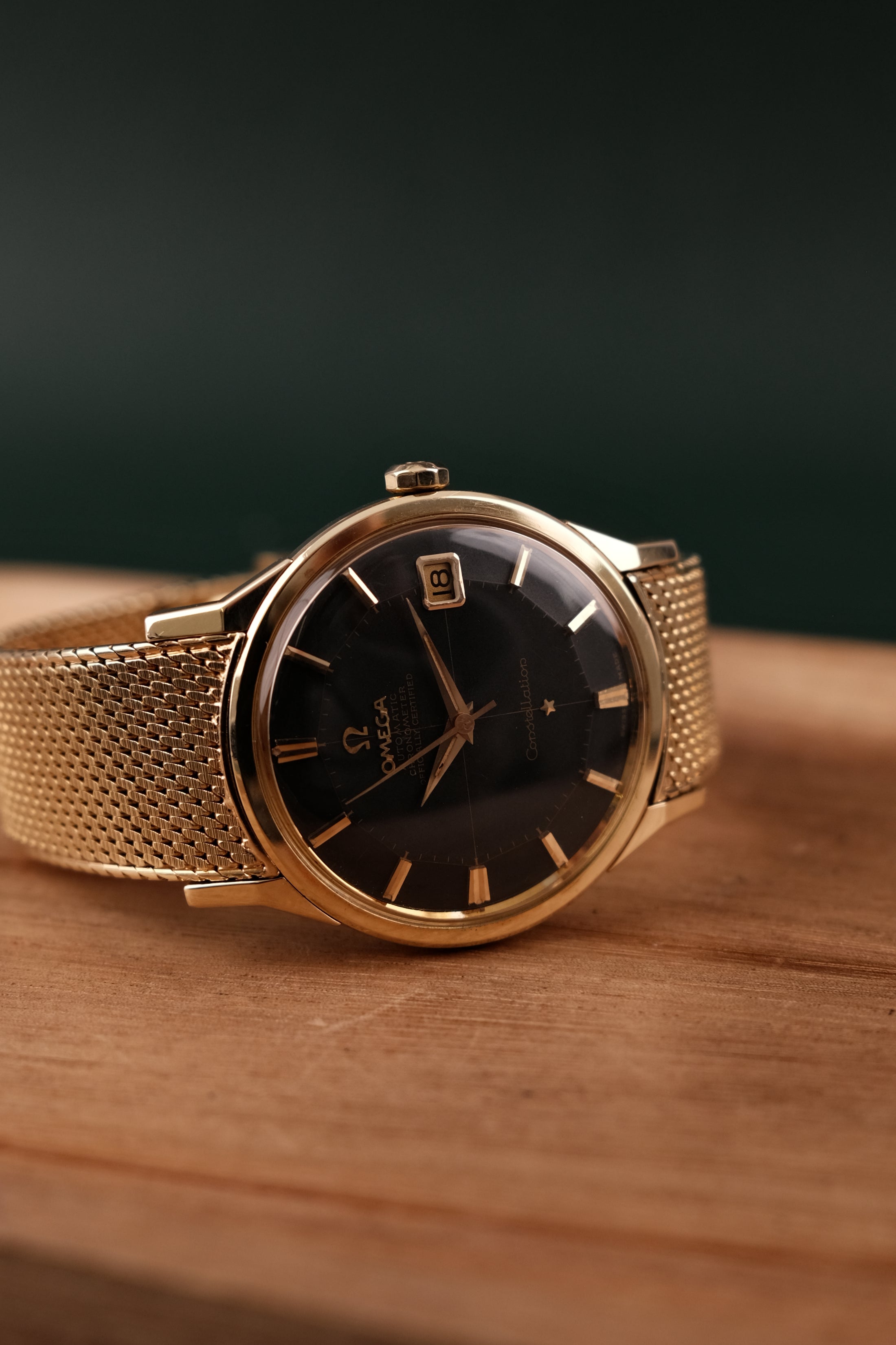 Omega Constellation 168005 Rare Black Pie Pan Dial