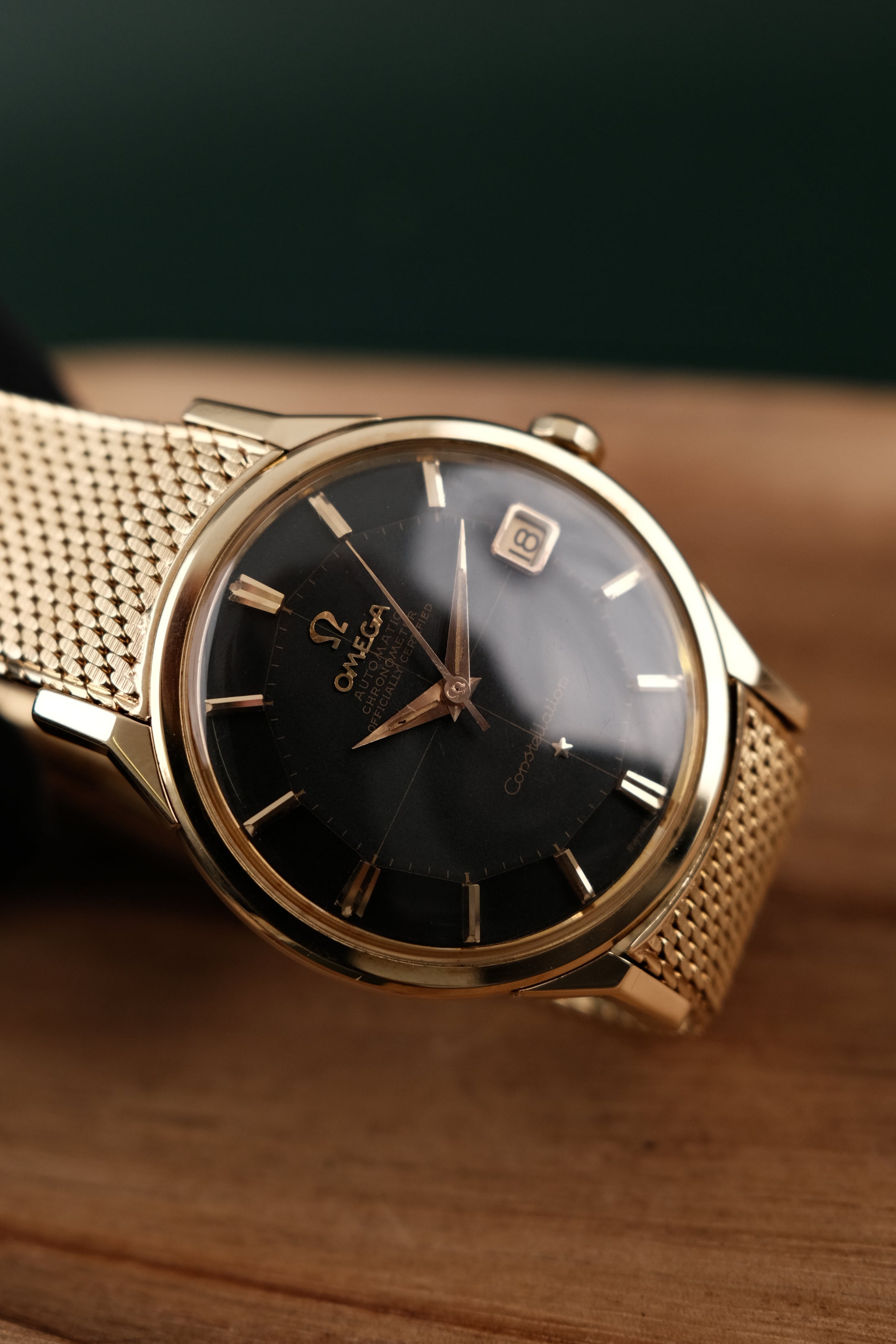 Omega Constellation 168005 Rare Black Pie Pan Dial