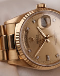 Bild in Galerie-Betrachter laden, Rolex Day-Date 36 18238 Box + og. Papiere Champagne Diamond Dial
