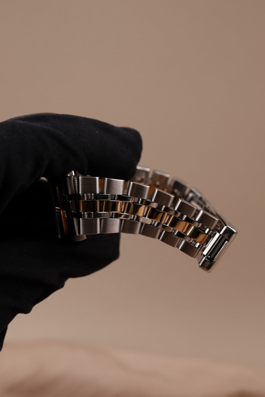 Tudor Prince Date, S/G, Champagne Diamond Dial, Fluted Bezel 74033 Original Papiere 34mm, SERVICED