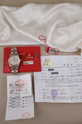 Cargar la imagen en la vista de la galería, Tudor Prince Date Day 76213 Original Papiere Silver Linen Diamond Dial, SERVICED, First Buyer's Invoice
