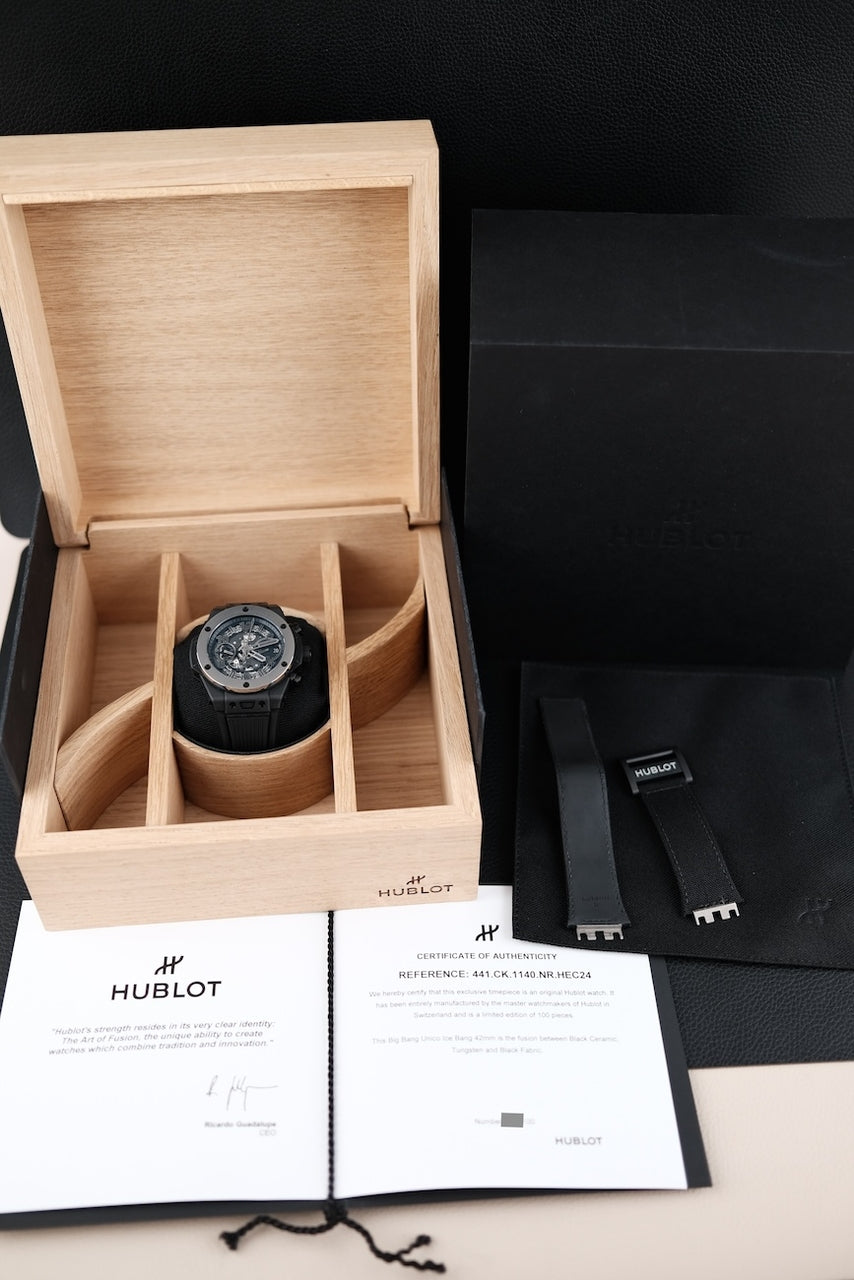 Hublot Big Bang Unico Ice Bang 42mm 441.CK.1140.NR.HEC24 - Papiere und oder Lieferumfang