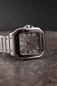 Load image into Gallery viewer, Cartier Santos WSSA0037 Box + og. Papiere 99% New, Grey Dial, Warranty 2029
