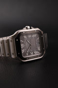 Load image into Gallery viewer, Cartier Santos WSSA0037 Box + og. Papiere 99% New, Grey Dial, Warranty 2029
