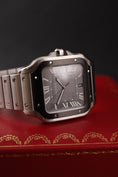 Load image into Gallery viewer, Cartier Santos WSSA0037 Box + og. Papiere 99% New, Grey Dial, Warranty 2029

