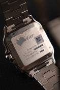 Load image into Gallery viewer, Cartier Santos WSSA0037 Box + og. Papiere 99% New, Grey Dial, Warranty 2029
