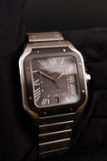 Load image into Gallery viewer, Cartier Santos WSSA0037 Box + og. Papiere 99% New, Grey Dial, Warranty 2029
