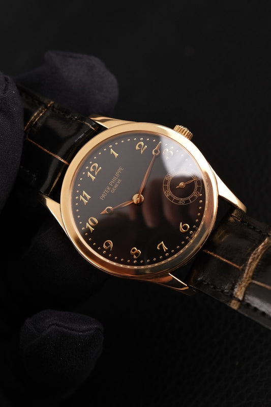 Patek Philippe Calatrava 5026J 18k Gold, Black Sigma Dial
