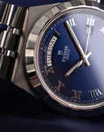 Bild in Galerie-Betrachter laden, Tudor Royal 41 28600 Box + og. Papiere Blue Roman Dial, German First Buyer's Invoice
