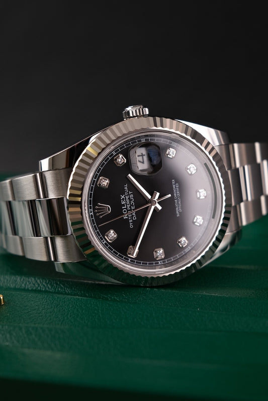 Rolex Datejust 41 126334 Box + og. Papiere Black Diamond Dial UNWORN, 2025