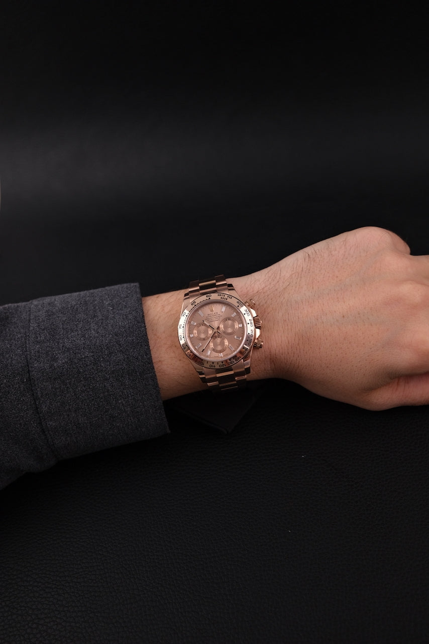 Rolex Daytona 116505 Box + og. Papiere Baguette Dial Rolex CPO Card First Buyer´s Receipt
