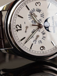 Cargar la imagen en la vista de la galería, Patek Philippe Annual Calendar 5146G-001 Box + og. Papiere 18k White Gold, Moonphase, German Delivered, Cream Dial
