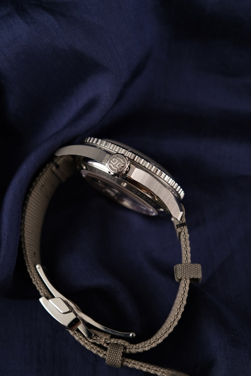 Glashütte SeaQ Panoramadatum 1-36-13-02-81-34 Box + og. Papiere Blue Dial, incl. Orange Nato Glashütte Original Strap