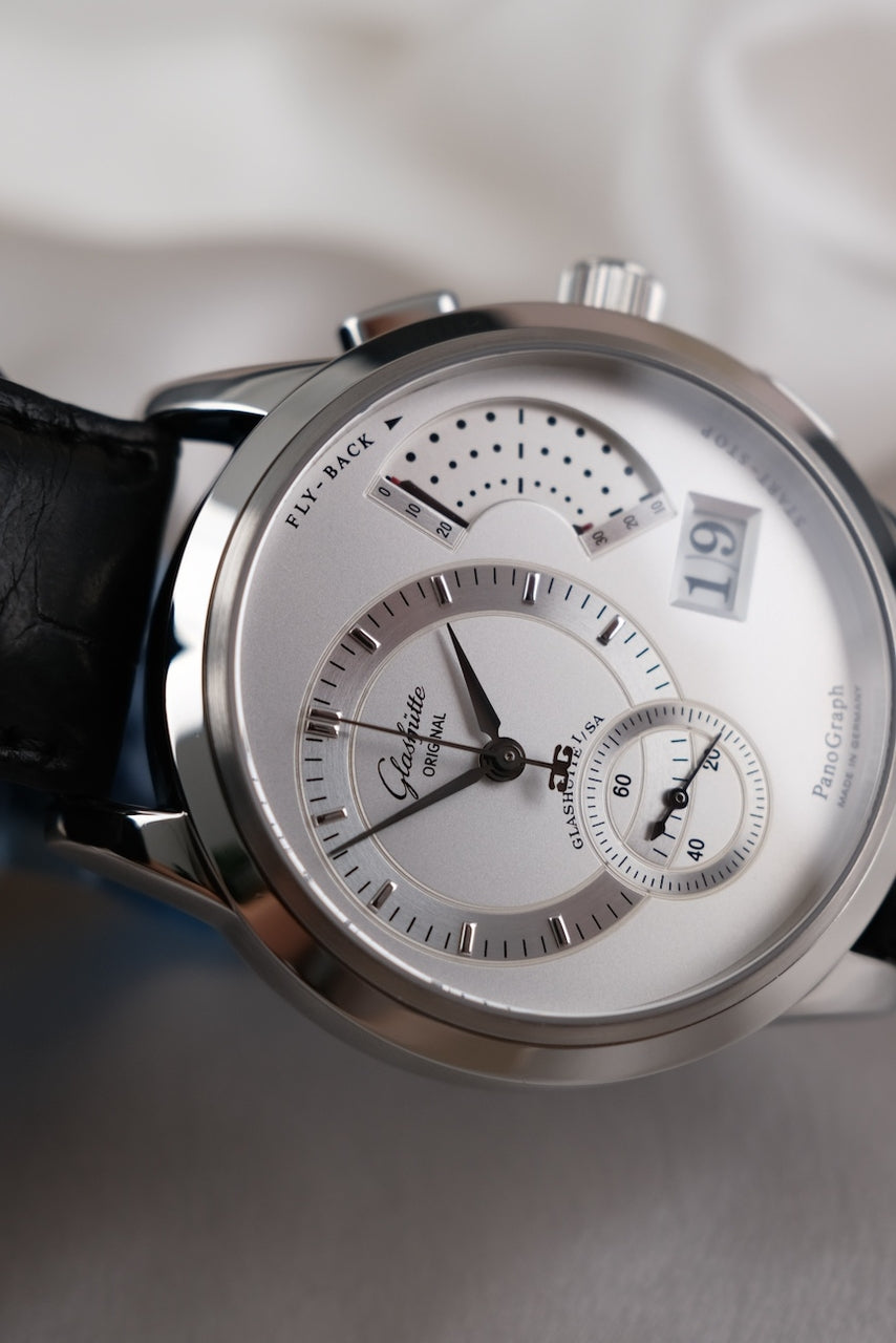 Glashütte PanoGraph 6101020204 Box + og. Papiere Glashütte Original Revision 2025, German Delivered, Flyback, Panoramadatum