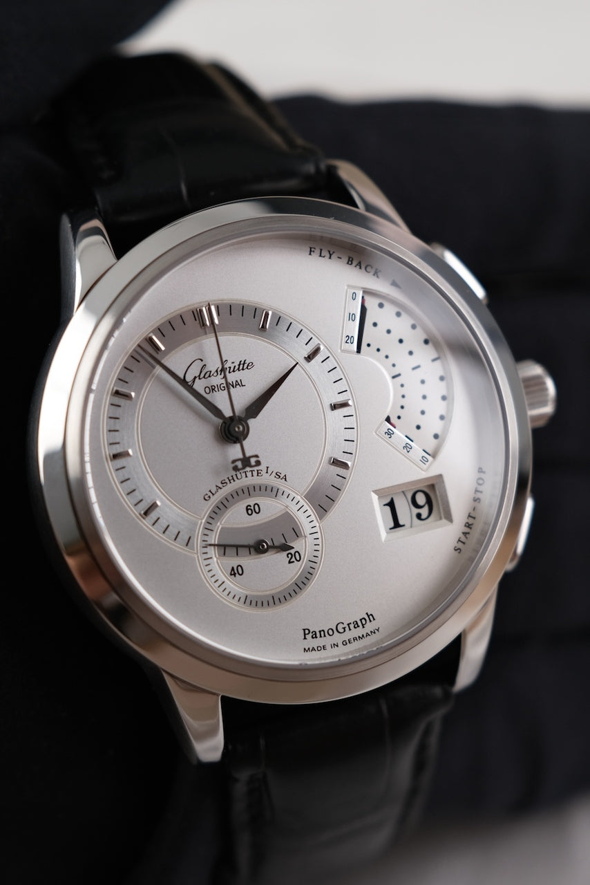 Glashütte PanoGraph 6101020204 Box + og. Papiere Glashütte Original Revision 2025, German Delivered, Flyback, Panoramadatum
