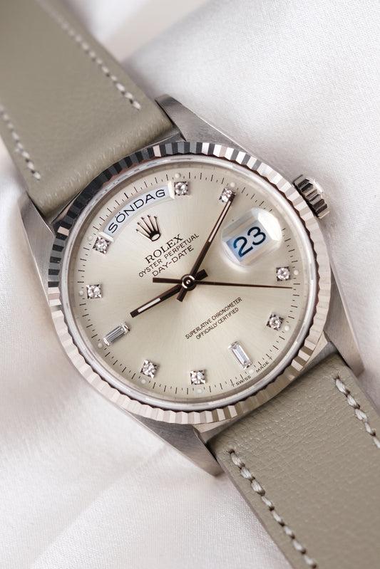 Rolex Day-Date 36 18239 Rolex Service 02/2025, L-Series, Cream Diamond Dial