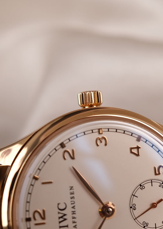 IWC Portugieser Minute Repeater IW544907 Box + og. Papiere 44.2mm, Rosegold, Limited x/500 Warranty 2030, Silver Dial