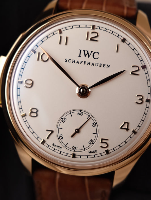 IWC Portugieser Minute Repeater IW544907 Box + og. Papiere 44.2mm, Rosegold, Limited x/500 Warranty 2030, Silver Dial
