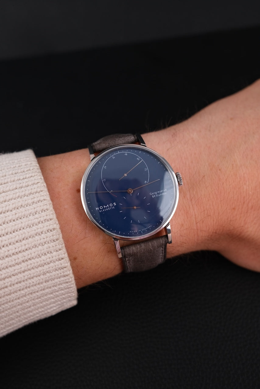 Nomos Lambda Blue 175 Years Watchmaking Glashütte 960.S3 - Detail view 11