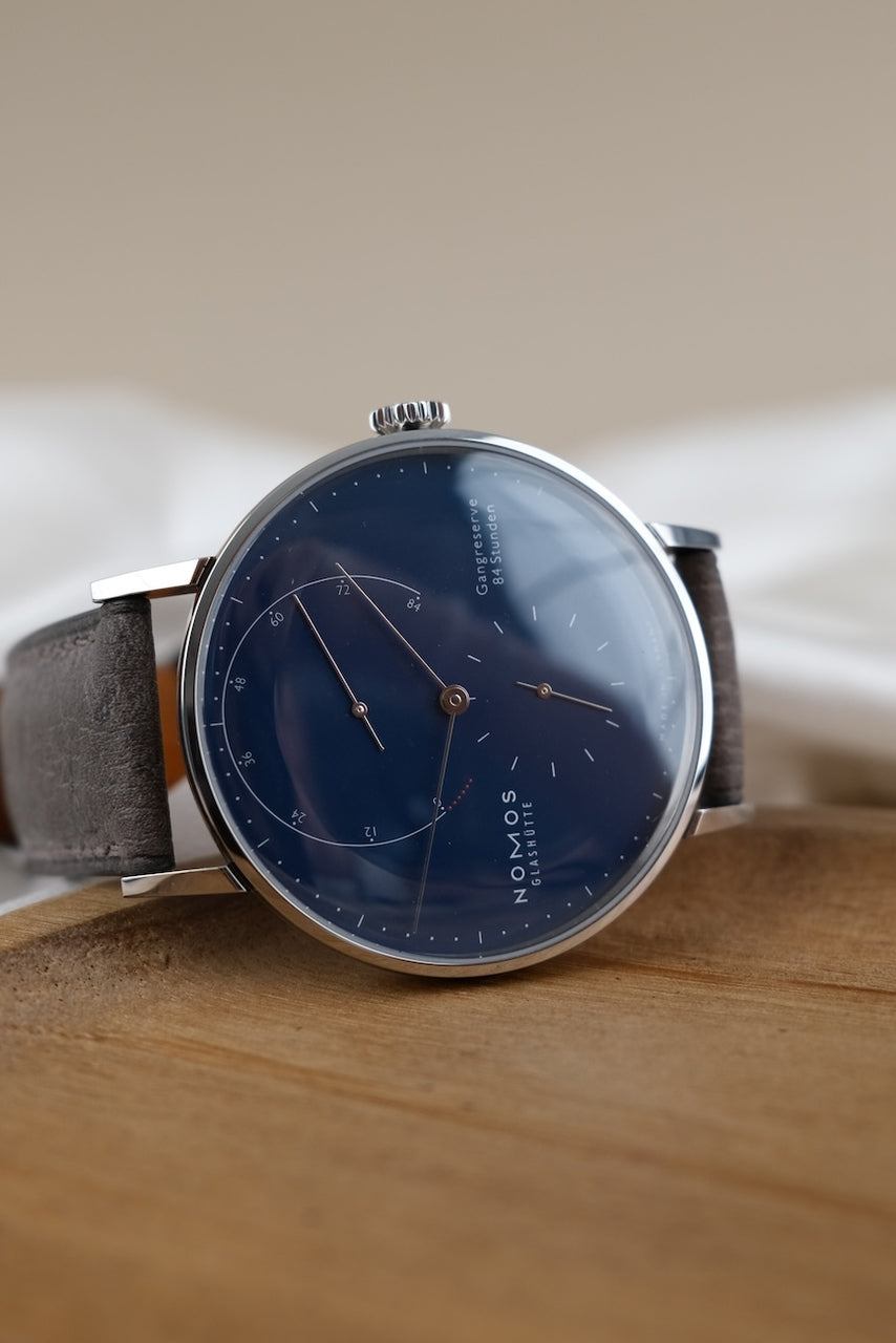 Nomos Lambda Blue 175 Years Watchmaking Glashütte 960.S3 - Detail view 5