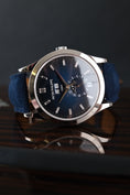 Cargar la imagen en la vista de la galería, Patek Philippe Annual Calendar Blue Baguette Diamond Dial 5396G-017 Box + og. Papiere German Delivered, Moonphase, 18k White Gold

