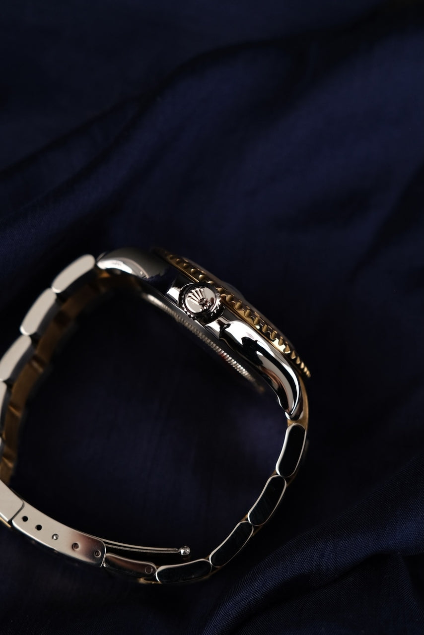 Rolex Yachtmaster 16623 Box + og. Papiere Rolex Service, LC 100 German Delivered, S/G, Blue Dial,