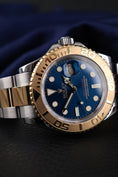 Bild in Galerie-Betrachter laden, Rolex Yachtmaster 16623 Box + og. Papiere Rolex Service, LC 100 German Delivered, S/G, Blue Dial,
