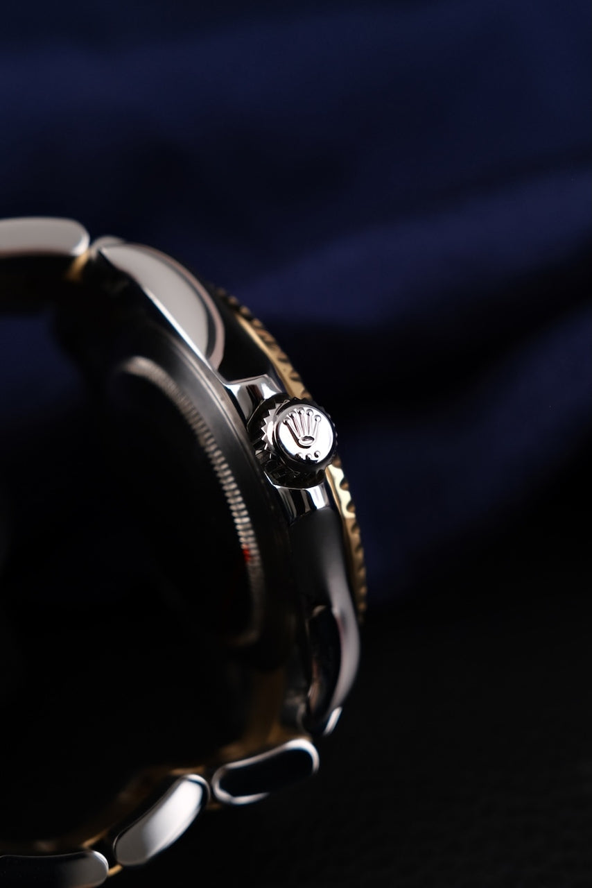 Rolex Yachtmaster 16623 Box + og. Papiere Rolex Service, LC 100 German Delivered, S/G, Blue Dial,