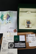 Bild in Galerie-Betrachter laden, Rolex Yachtmaster 16623 Box + og. Papiere Rolex Service, LC 100 German Delivered, S/G, Blue Dial,
