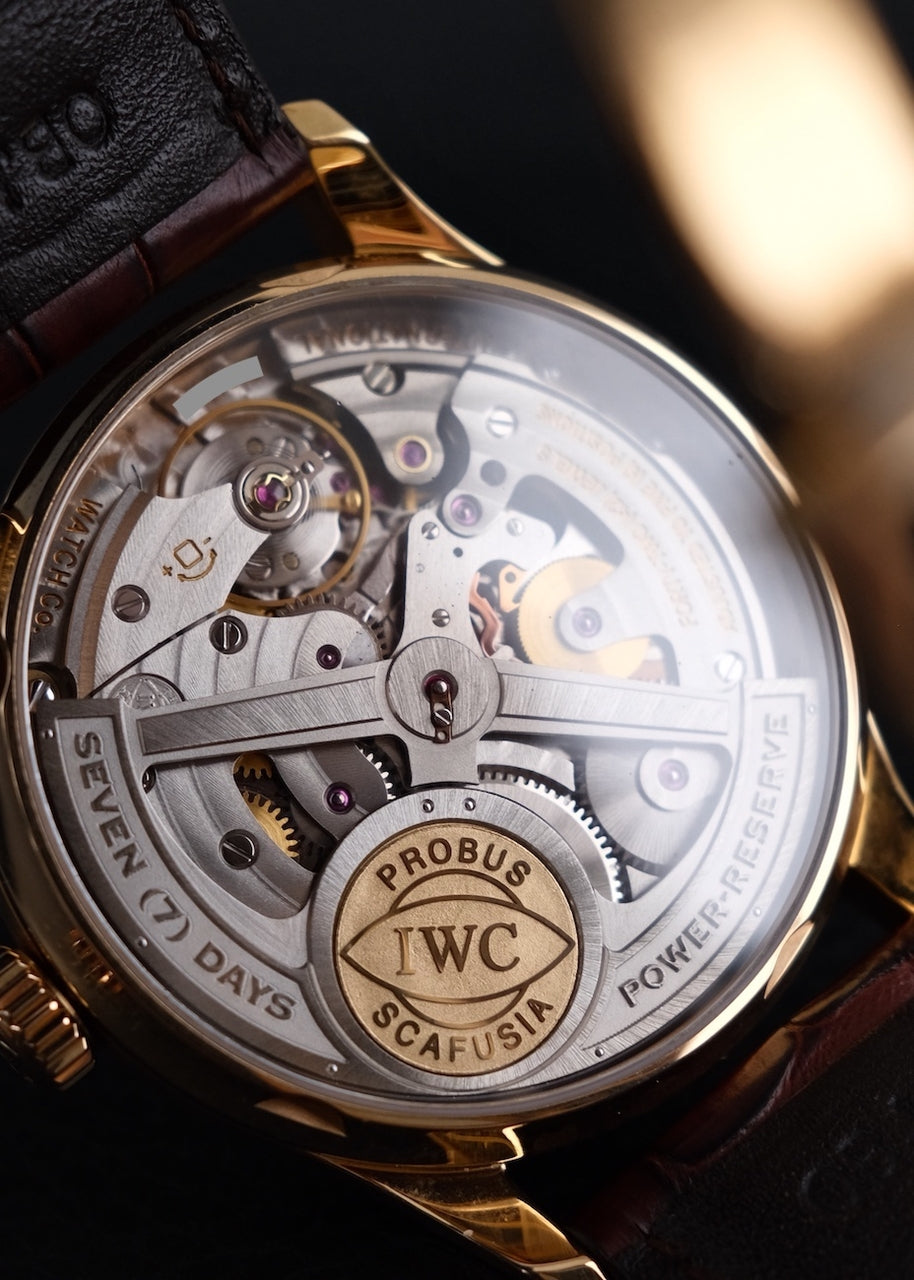 IWC Portugieser 7-Days IW500101 Box + og. Papiere 18k Rosegold, Power Reserve