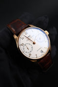 Charger l'image dans la visionneuse de la galerie, IWC Portugieser 7-Days IW500101 Box + og. Papiere 18k Rosegold, Power Reserve

