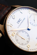 Charger l'image dans la visionneuse de la galerie, IWC Portugieser 7-Days IW500101 Box + og. Papiere 18k Rosegold, Power Reserve
