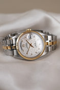 Bild in Galerie-Betrachter laden, Tudor Prince Date Day 76213 Original Papiere Linen Diamond Dial
