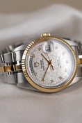 Bild in Galerie-Betrachter laden, Tudor Prince Date Day 76213 Original Papiere Linen Diamond Dial
