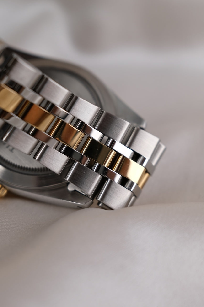 Tudor Prince Date Day 76213 Original Papiere Linen Diamond Dial