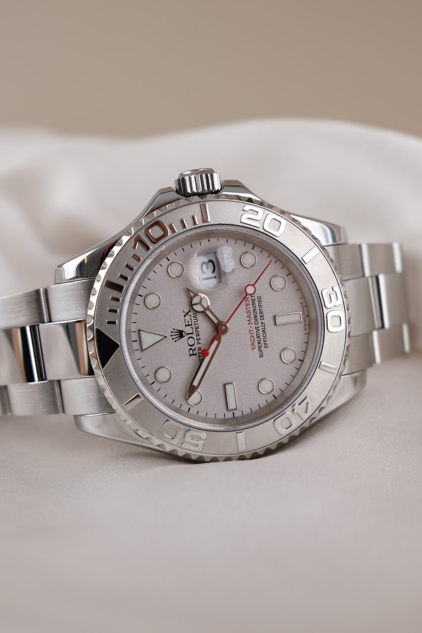 Rolex Yachtmaster 40 16622 Box + og. Papiere 40mm, 2005, Platinum Bezel
