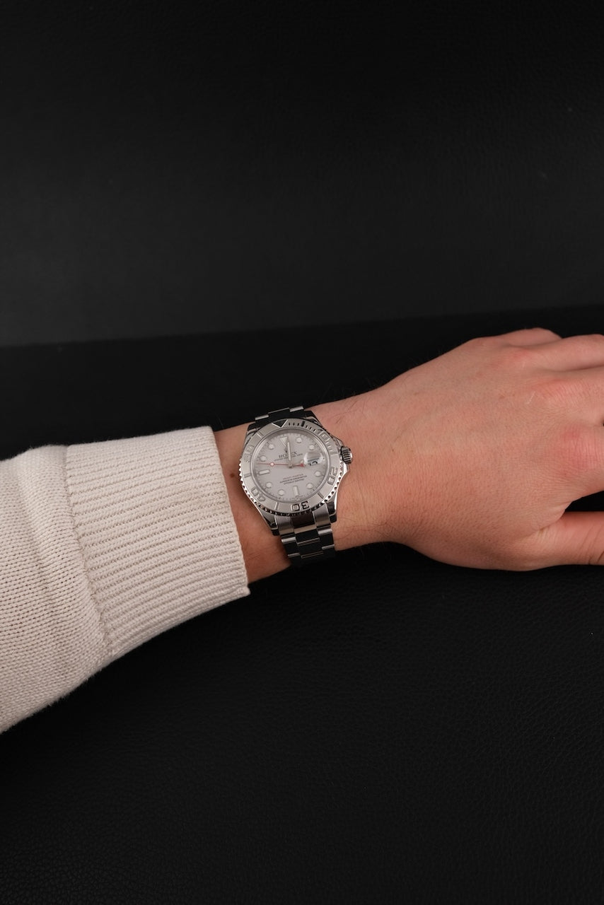 Rolex Yachtmaster 40 16622 Box + og. Papiere 40mm, 2005, Platinum Bezel