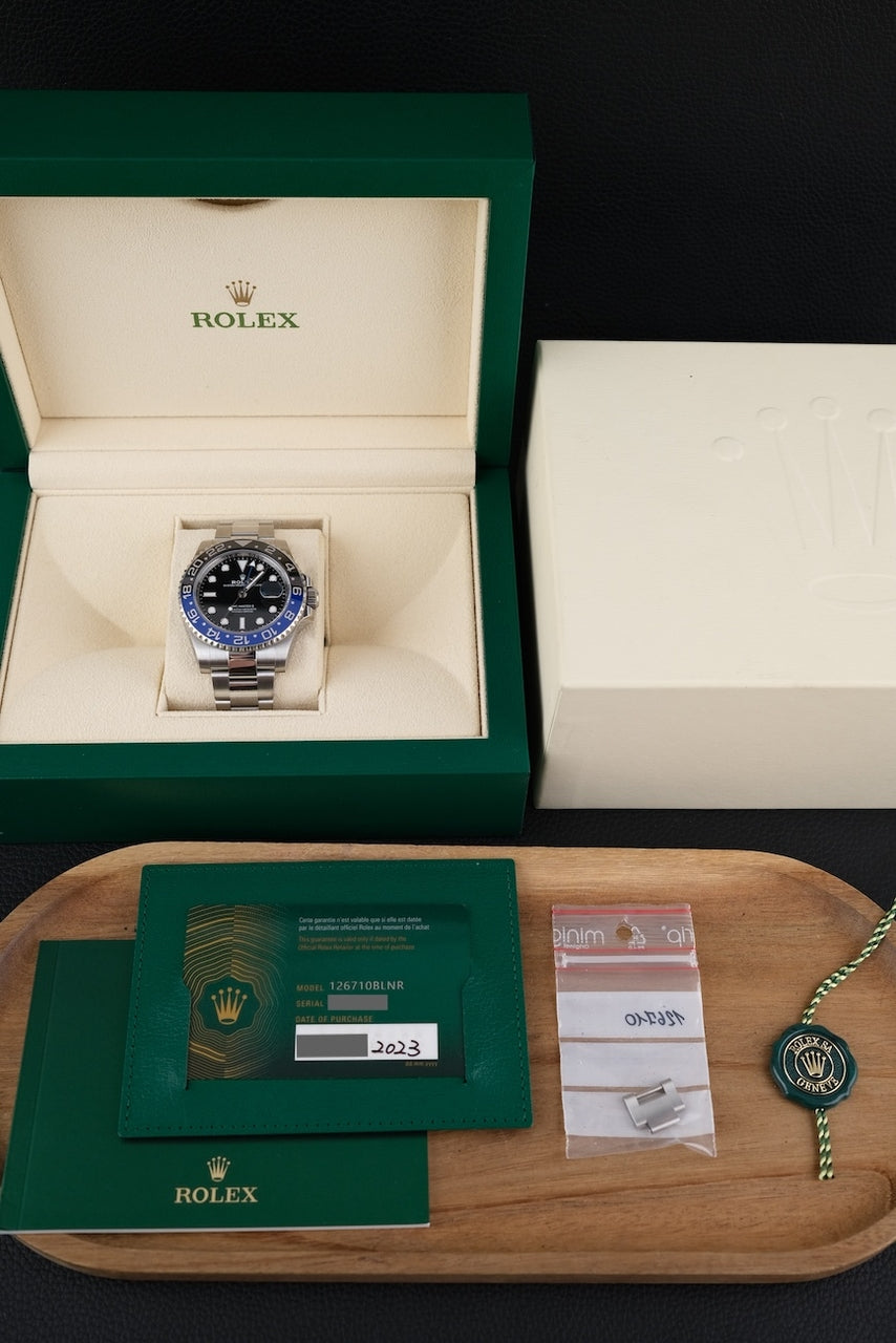 Rolex GMT-Master II 126710BLNR Box + og. Papiere 40mm, "Batman"