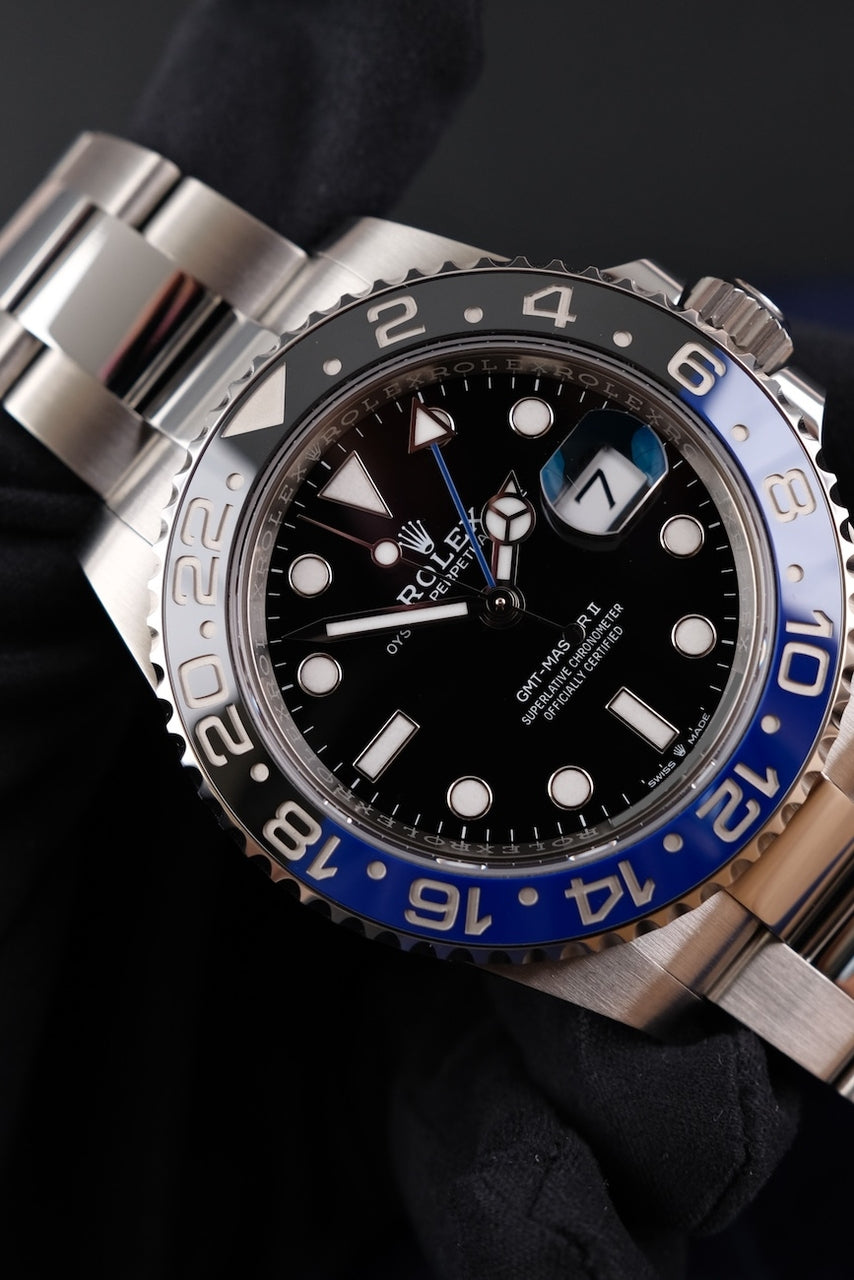 Rolex GMT-Master II 126710BLNR Box + og. Papiere 40mm, "Batman"