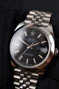 Bild in Galerie-Betrachter laden, Rolex Datejust 41 126300 Box + og. Papiere Jubilee, LC100, First Buyer's Invoice, Black Dial
