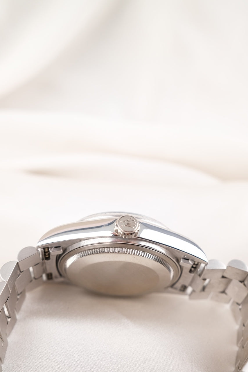 Rolex Day-Date 36 18039 Black Dial, 18k White Gold