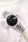 Cargar la imagen en la vista de la galería, Rolex Day-Date 36 18039 Black Dial, 18k White Gold
