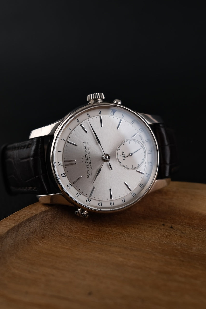 Moritz Grossmann GMT MG002155 Box + og. Papiere 18k White Gold, 41mm
