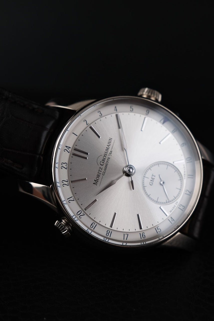 Moritz Grossmann GMT MG002155 Box + og. Papiere 18k White Gold, 41mm