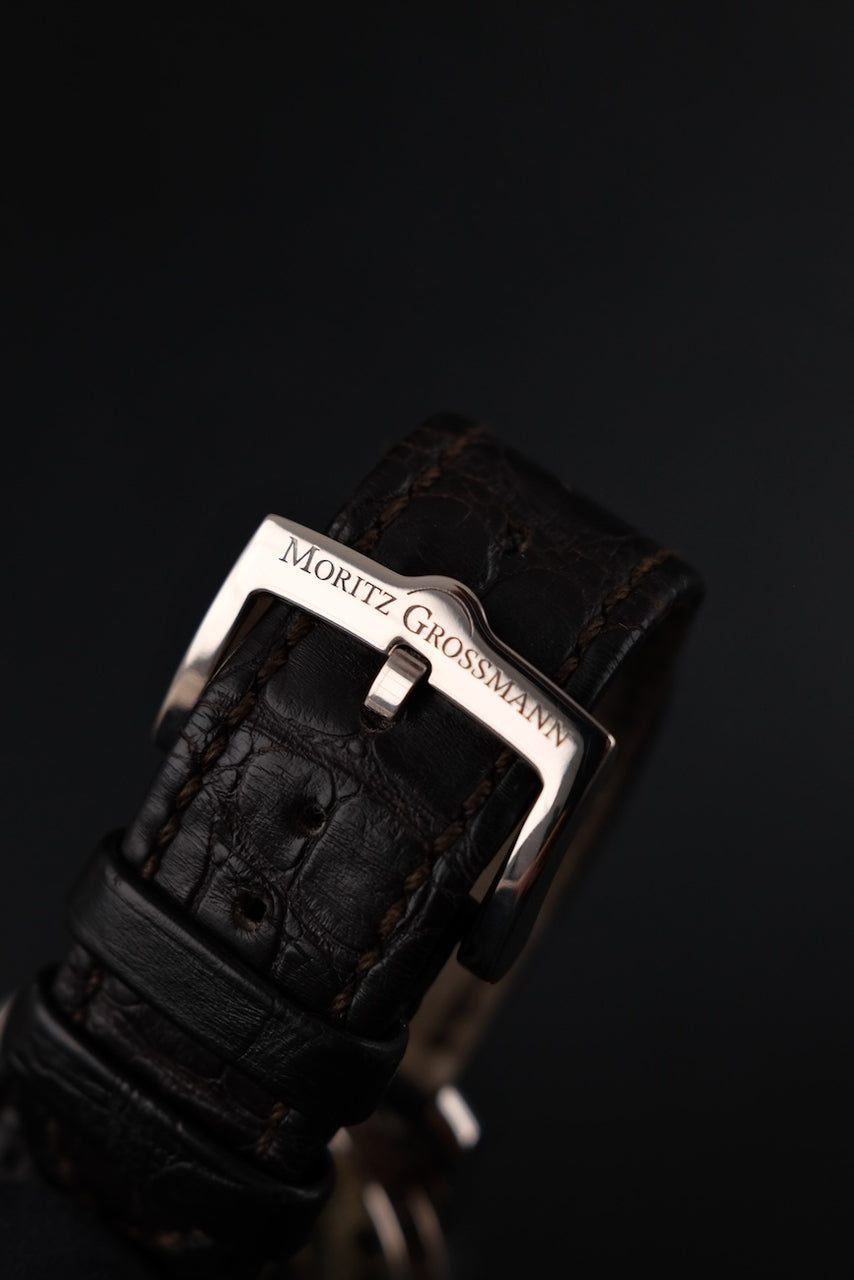 Moritz Grossmann GMT MG002155 Box + og. Papiere 18k White Gold, 41mm