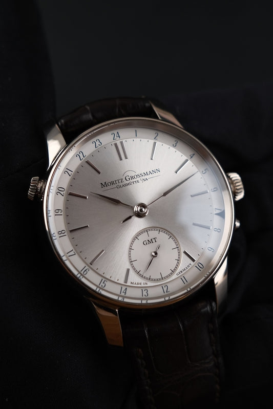 Moritz Grossmann GMT MG002155 Box + og. Papiere 18k White Gold, 41mm