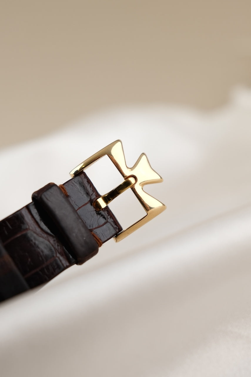Vacheron Constantin Patrimony 92240 Box + og. Papiere 18k Gold, SERVICED, "25 Jahre Sega"